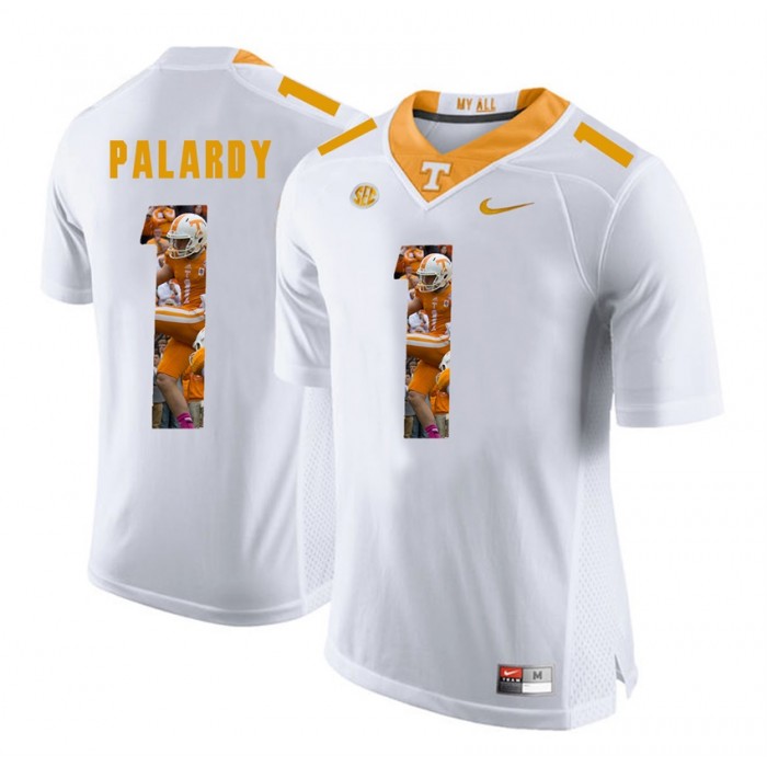 Ichael Palardy Tennessee Volunteers White Player Pictorial Fashion Jersey
