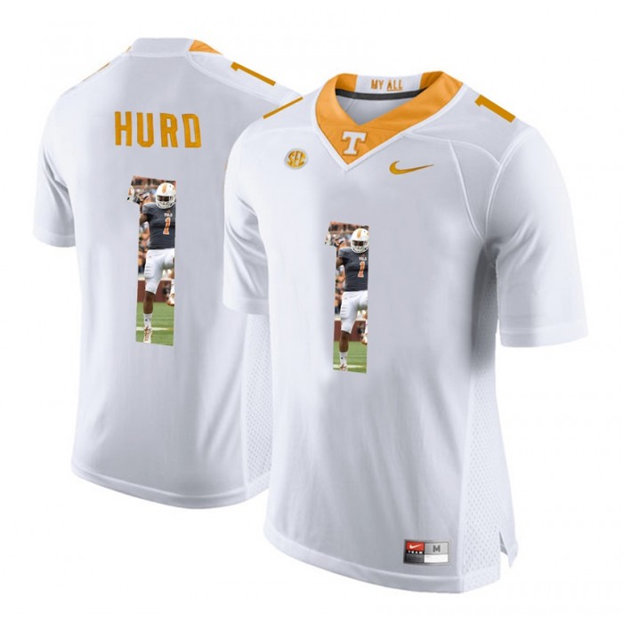 Jalen Hurd Tennessee Volunteers White Player Pictorial Fashion Jersey