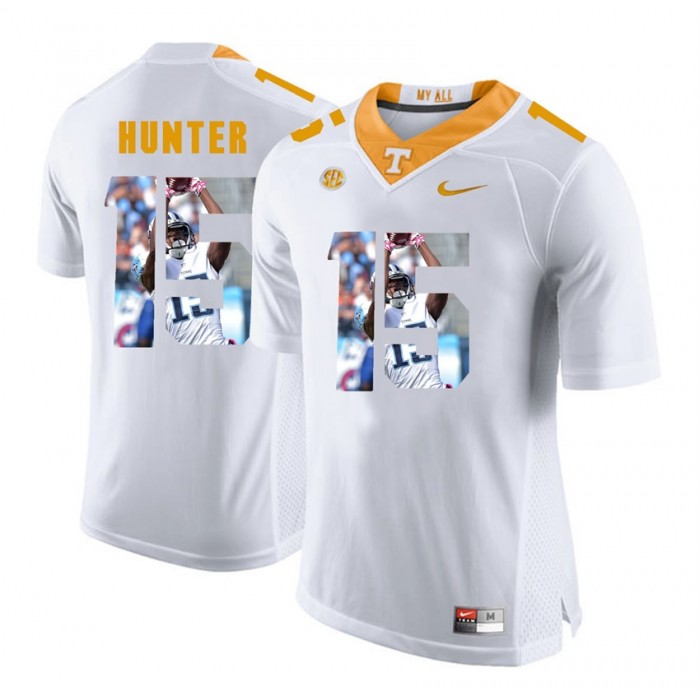 Justin Hunter Tennessee Volunteers White Player Pictorial Fashion Jersey