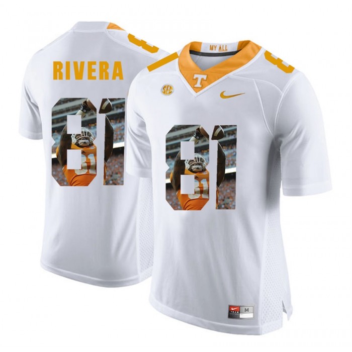 Mychal Rivera Tennessee Volunteers White Player Pictorial Fashion Jersey