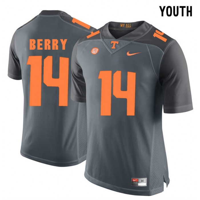 Youth Tennessee Volunteers Football Grey College Eric Berry Jersey