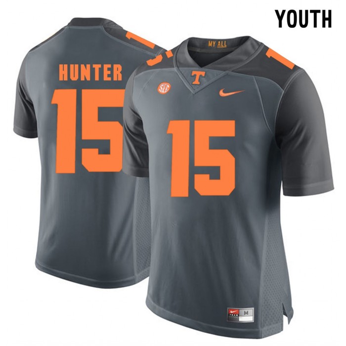 Youth Tennessee Volunteers Football Grey College Justin Hunter Jersey