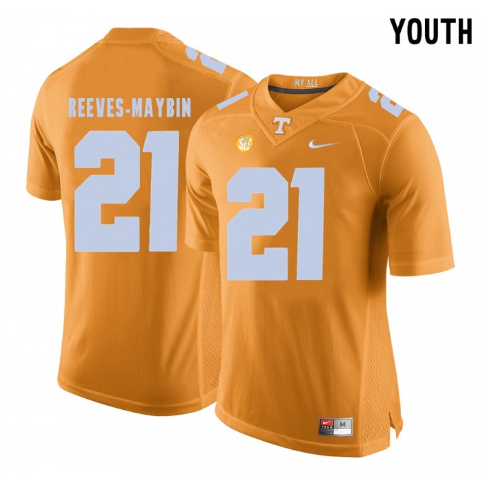 Youth Tennessee Volunteers Football Orange College Jalen Reeves-Maybin Jersey