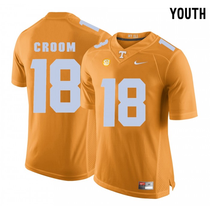 Youth Tennessee Volunteers Football Orange College Jason Croom Jersey