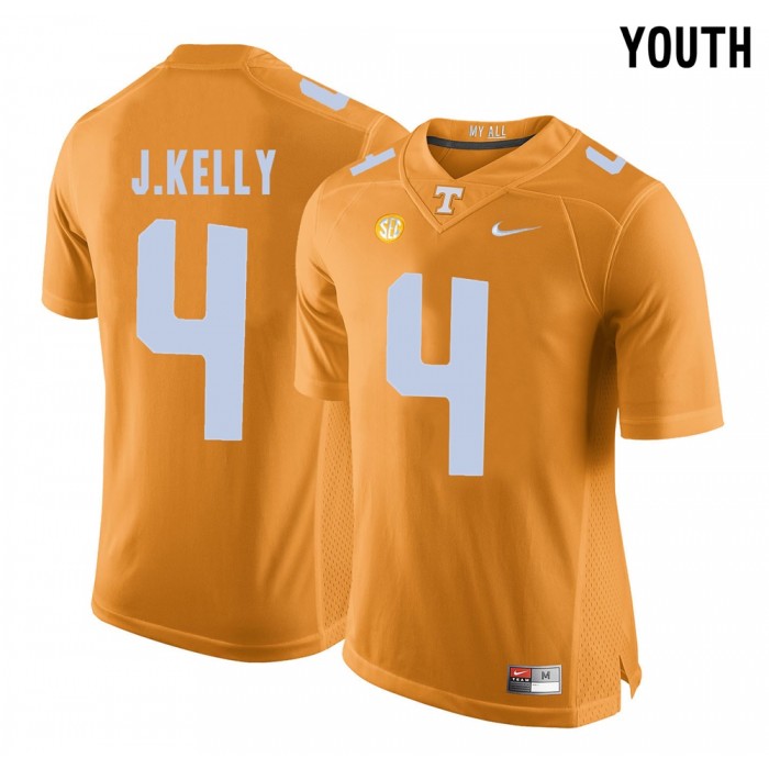 Youth Tennessee Volunteers Football Orange College John Kelly Jersey