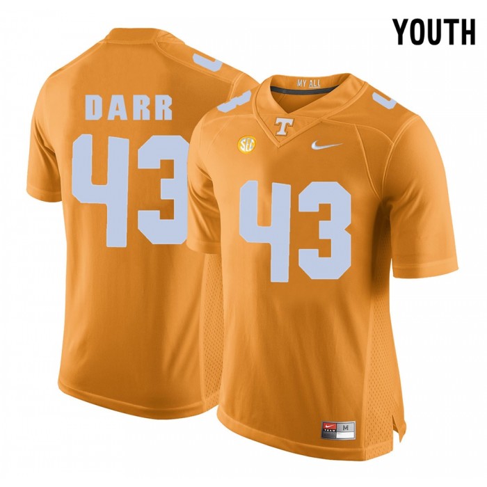 Youth Tennessee Volunteers Football Orange College Matt Darr Jersey