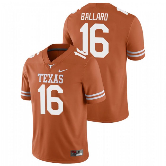 Ben Ballard Texas Longhorns College Football Texas Orange Game Jersey
