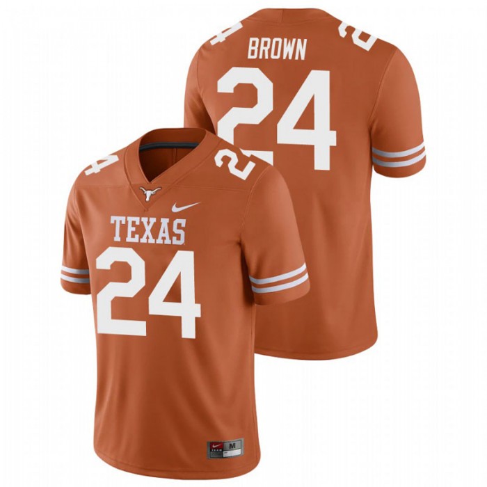 Derrian Brown Texas Longhorns College Football Texas Orange Game Jersey