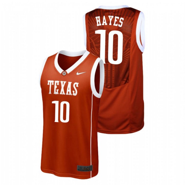 Men's Texas Longhorns College Basketball Burnt Orange Jaxson Hayes Replica Jersey