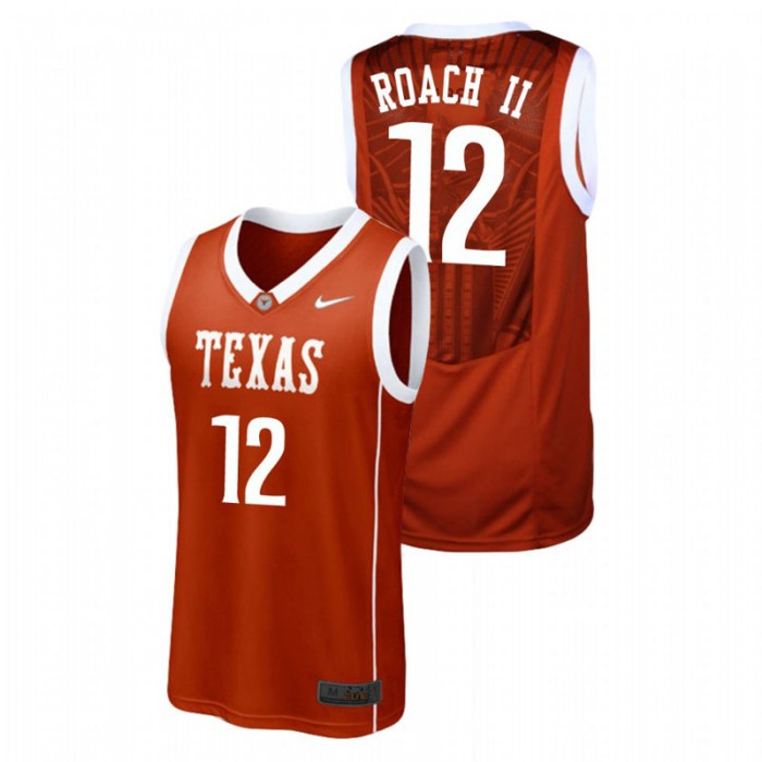 Men's Texas Longhorns College Basketball Burnt Orange Kerwin Roach II Replica Jersey