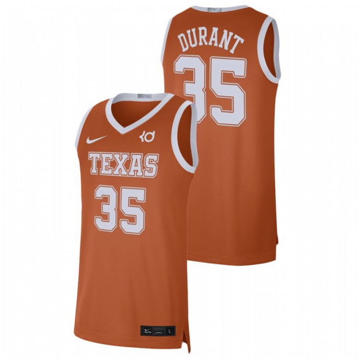 Texas Longhorns Kevin Durant Jersey College Baketball Texas Orange Alumni Limited For Men