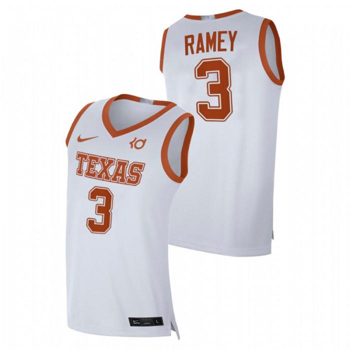Texas Longhorns Alumni Limited Courtney Ramey Player Jersey White Men