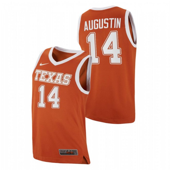 Texas Longhorns Replica D.J. Augustin College Basketball Jersey Orange Men