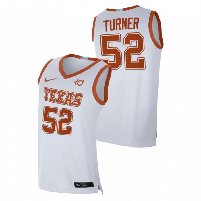Texas Longhorns Alumni Limited Myles Turner Player Jersey White Men