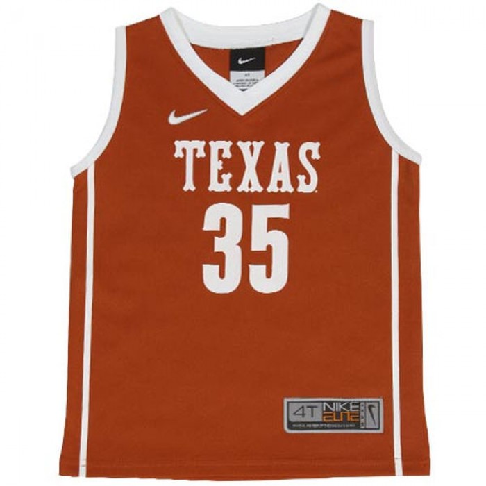 Texas Longhorns #35 Orange Basketball For Men Jersey