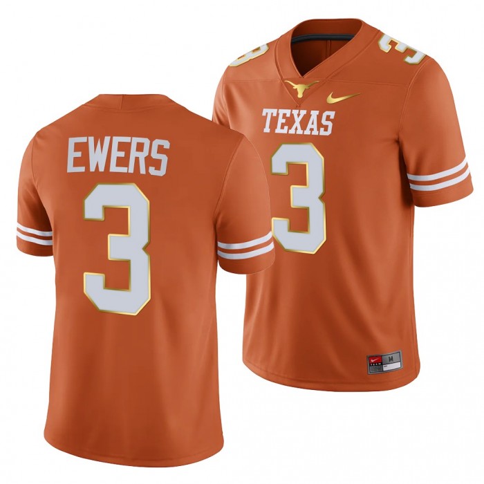 Texas Longhorns Quinn Ewers College Football Jersey Orange 2021-22 Jersey