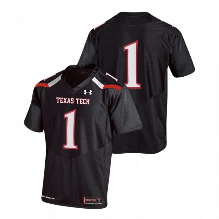 Men's Texas Tech Red Raiders Black Replica Football Jersey