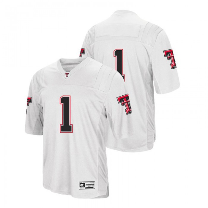 Men's Texas Tech Red Raiders White College Football Colosseum Jersey