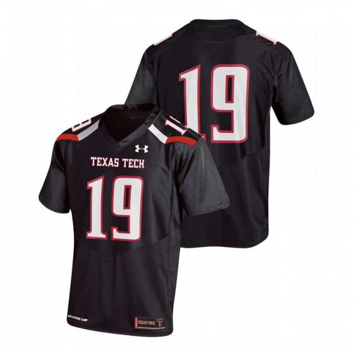 Men's Texas Tech Red Raiders Black Replica Jersey