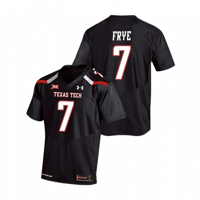 Adrian Frye Texas Tech Red Raiders College Football Black Replica Jersey