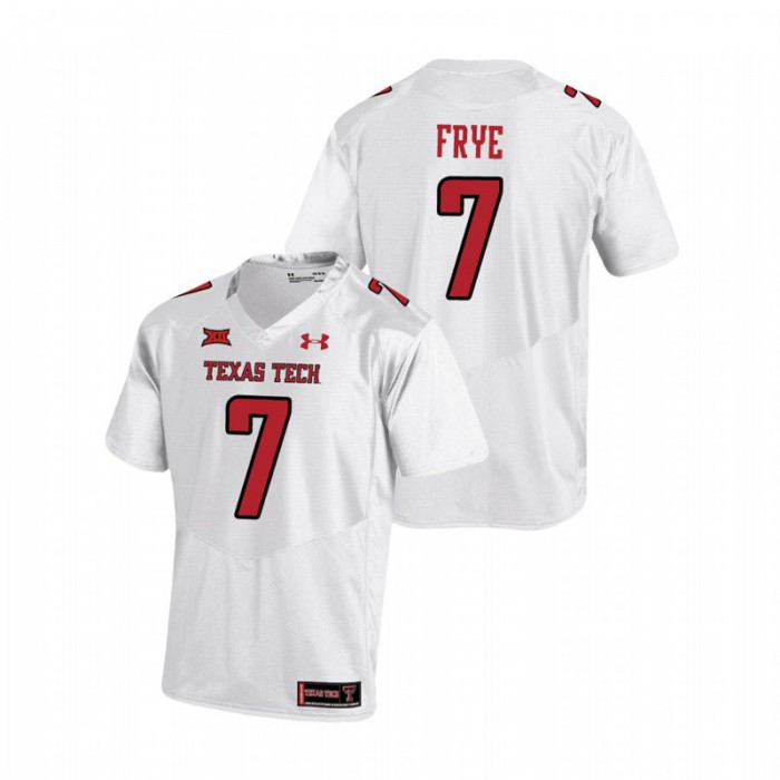 Adrian Frye Texas Tech Red Raiders College Football White Replica Jersey