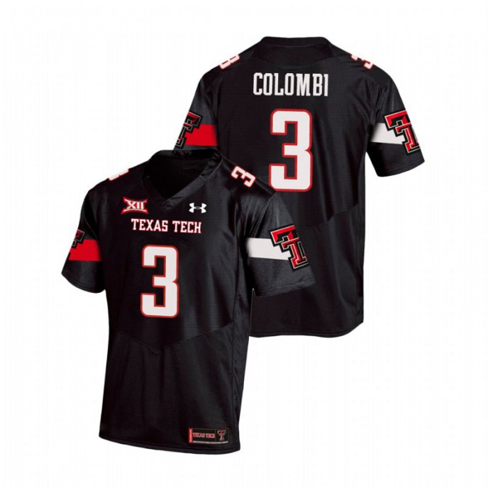 Henry Colombi Texas Tech Red Raiders Replica Black Football Team Jersey