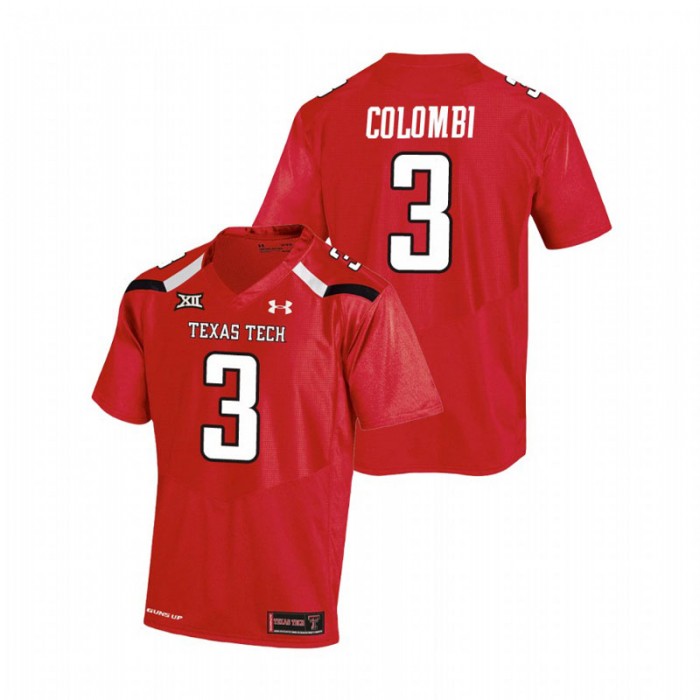 Henry Colombi Texas Tech Red Raiders College Football Red Replica Jersey
