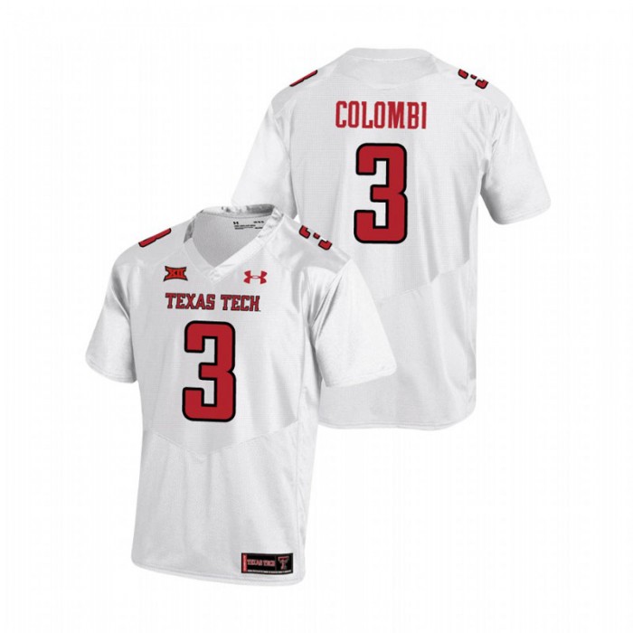 Henry Colombi Texas Tech Red Raiders College Football White Replica Jersey