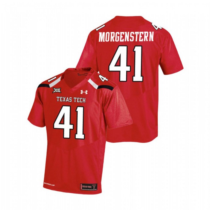 Jacob Morgenstern Texas Tech Red Raiders College Football Red Replica Jersey
