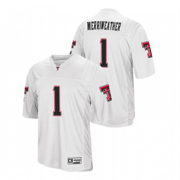 Texas Tech Red Raiders Krishon Merriweather College Football Jersey For Men White