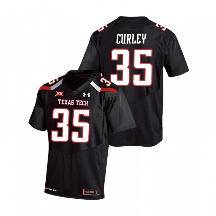 Patrick Curley Texas Tech Red Raiders College Football Black Replica Jersey