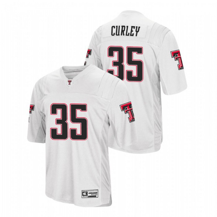 Texas Tech Red Raiders Patrick Curley College Football Jersey For Men White