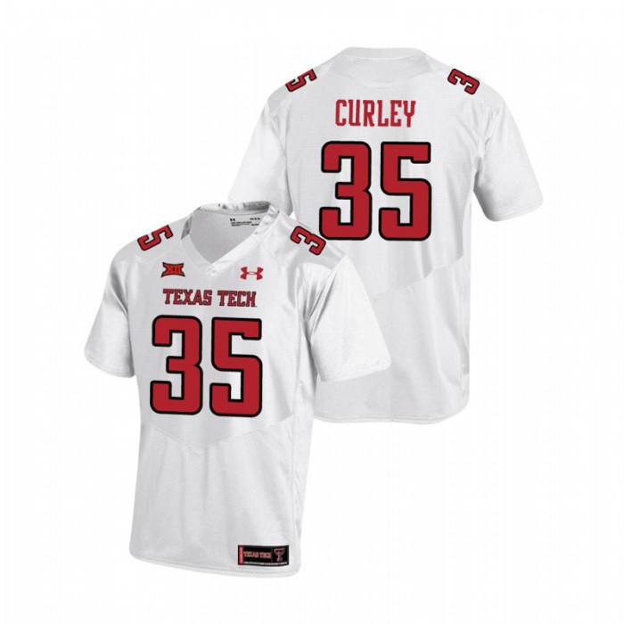 Patrick Curley Texas Tech Red Raiders College Football White Replica Jersey