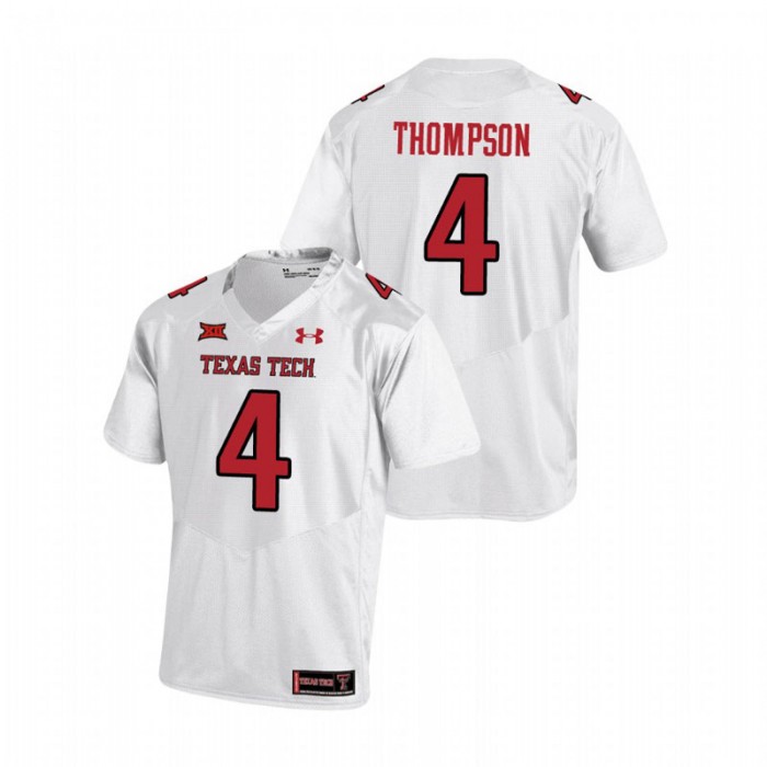 SaRodorick Thompson Texas Tech Red Raiders College Football White Replica Jersey