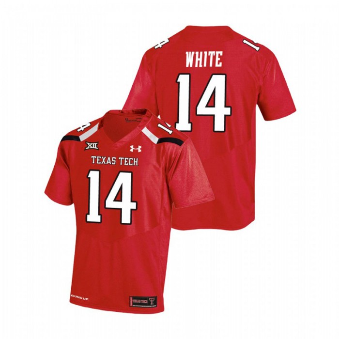 Xavier White Texas Tech Red Raiders College Football Red Replica Jersey
