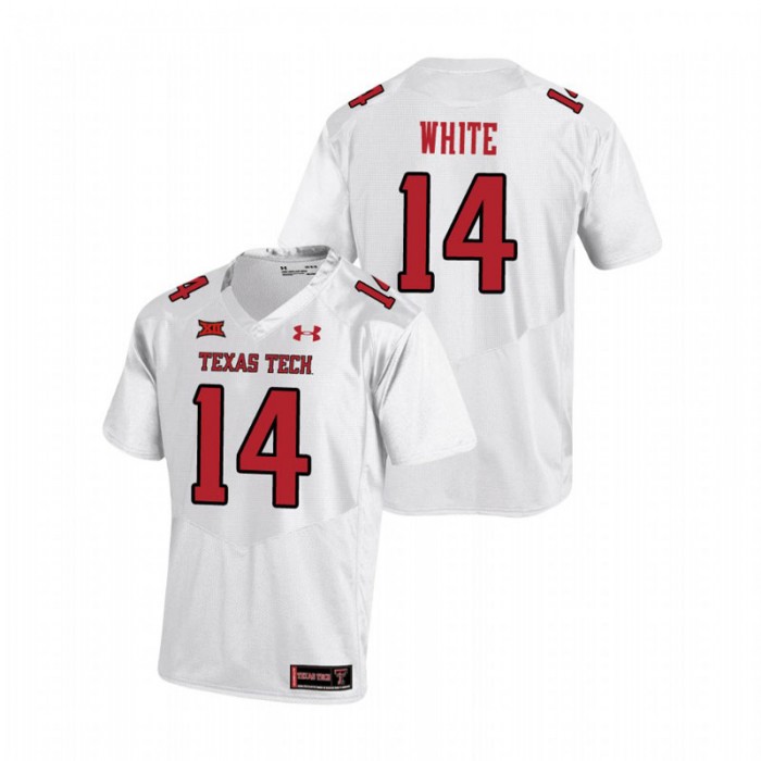 Xavier White Texas Tech Red Raiders College Football White Replica Jersey