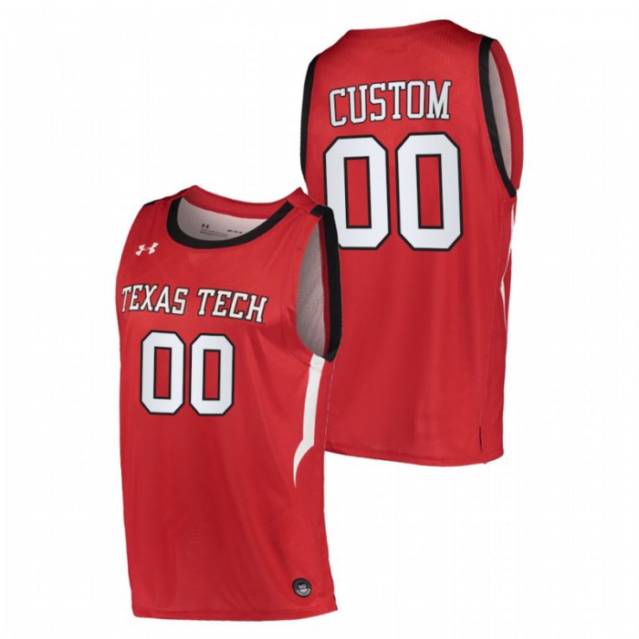 Texas Tech Red Raiders Custom Jersey Basketball Red Alternate Men