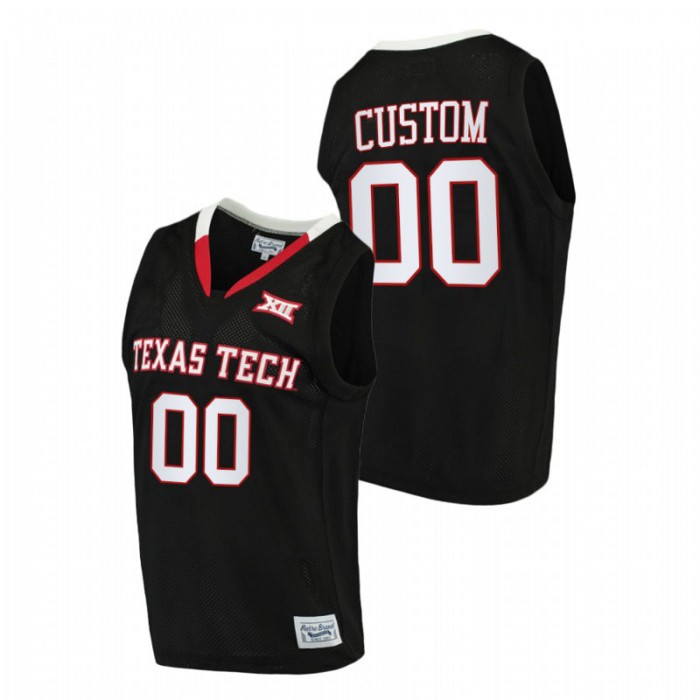 Texas Tech Red Raiders Custom Jersey Basketball Black Alumni Limited Men