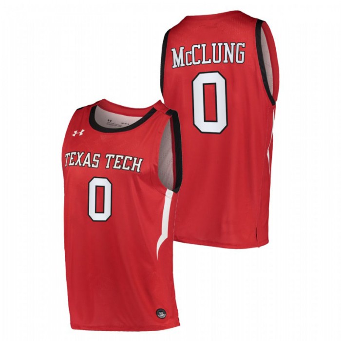 Texas Tech Red Raiders Mac McClung Jersey Basketball Red Alternate Men