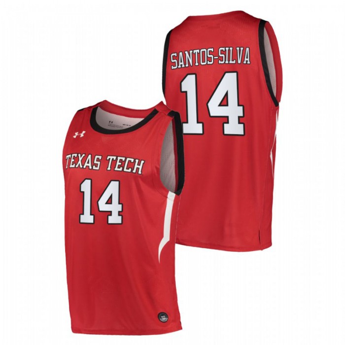 Texas Tech Red Raiders Marcus Santos-Silva Jersey Basketball Red Alternate Men