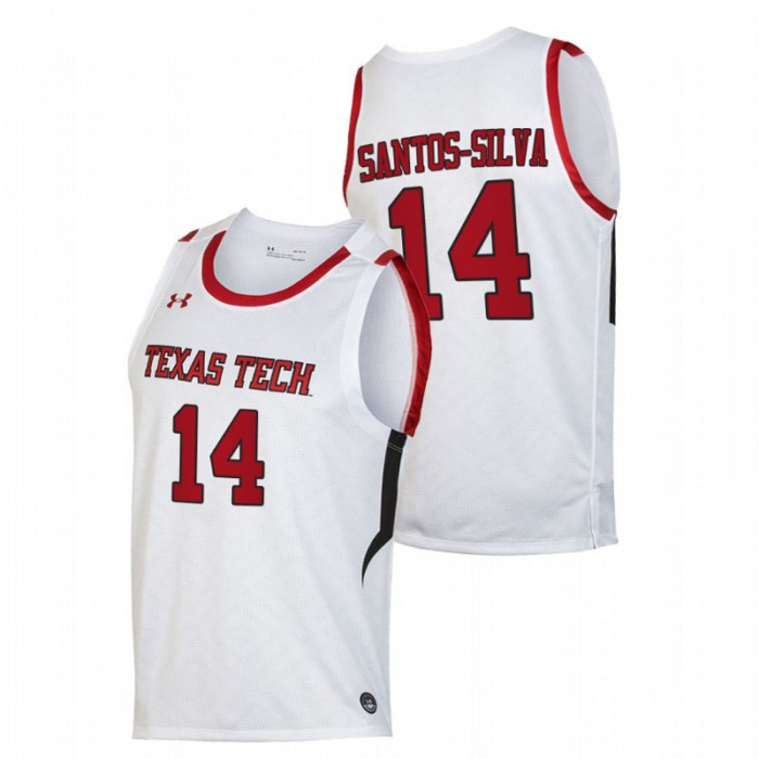 Texas Tech Red Raiders Marcus Santos-Silva Jersey Basketball White Replica Men
