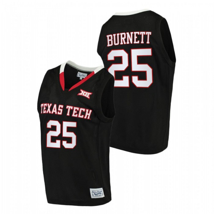 Texas Tech Red Raiders Nimari Burnett Jersey Basketball Black Alumni Limited Men