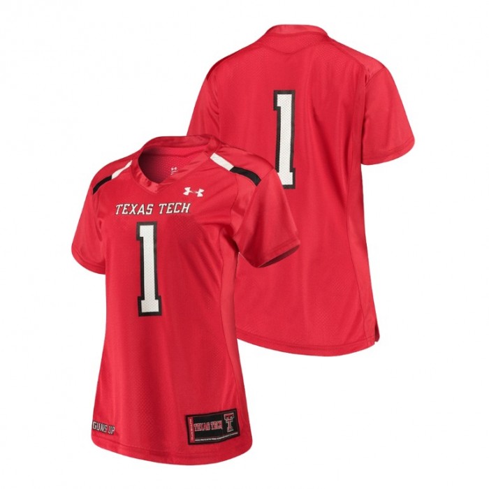 Women's Texas Tech Red Raiders Red College Football Finished Replica Jersey