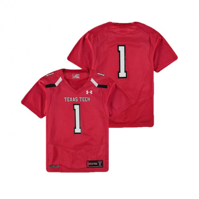 Youth Texas Tech Red Raiders Red College Football Finished Replica Jersey