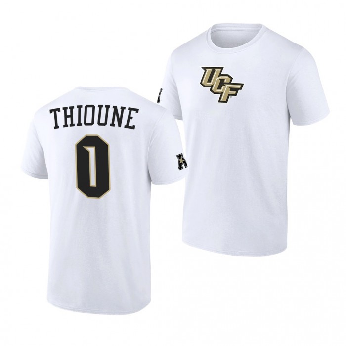 College Basketball UCF Knights Lahat Thioune T-Shirt-White