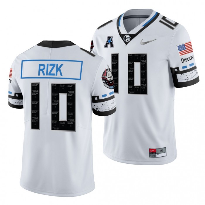 UCF Knights Dylan Rizk Space Game Jersey #10 White Uniform