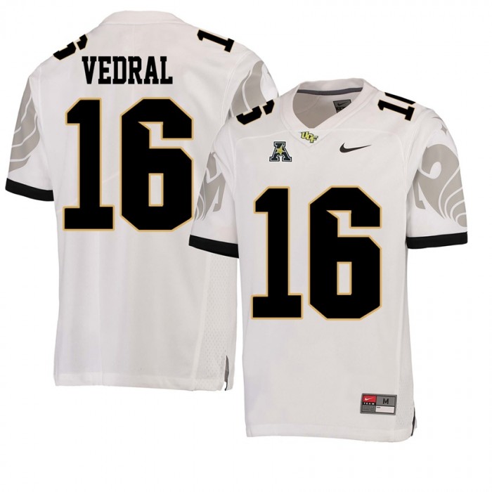 UCF Knights Football White College Noah Vedral Jersey
