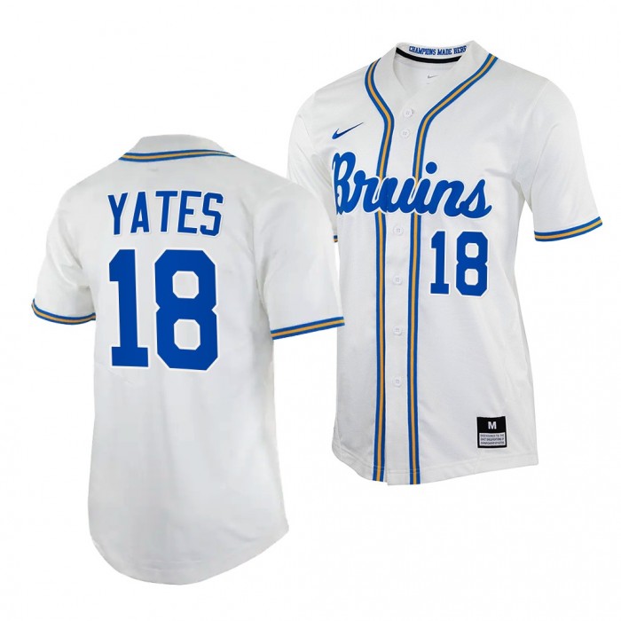 Carson Yates UCLA Bruins 2022 College Baseball Men Jersey-White