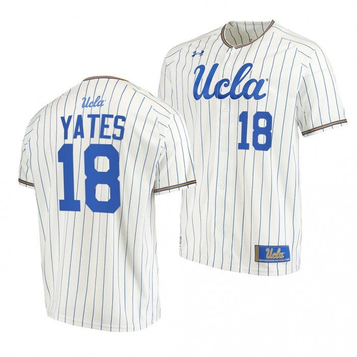 UCLA Bruins White College Baseball Carson Yates Men Jersey