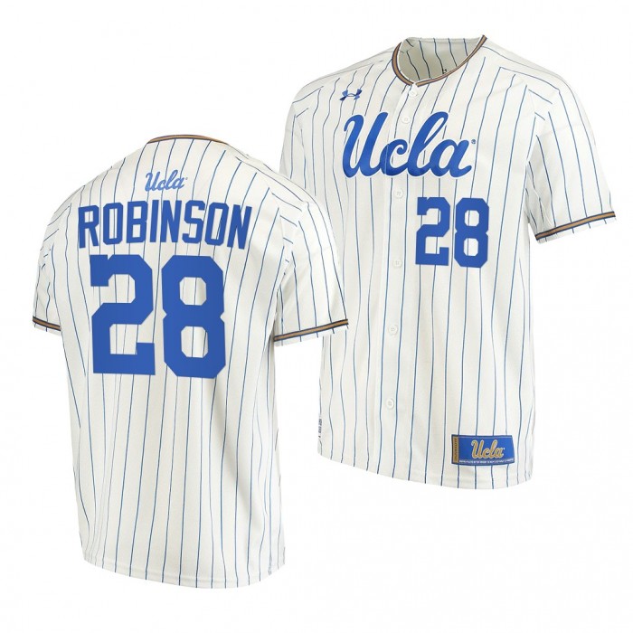 UCLA Bruins White College Baseball Jackie Robinson Men Jersey